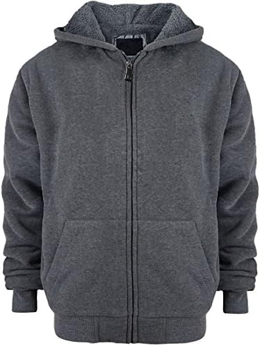 Amazon.com: Teen Boys' Sherpa Lined Fleece Sweatshirts Pockets Zip